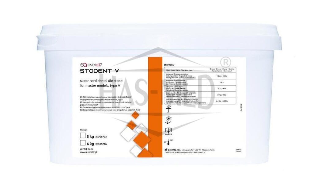 Gips STODENT V pomarańczowy