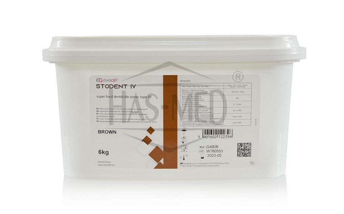 Gips STODENT IV brązowy / popielaty (zapach truskawki) / kremowy (zapach wanilii)