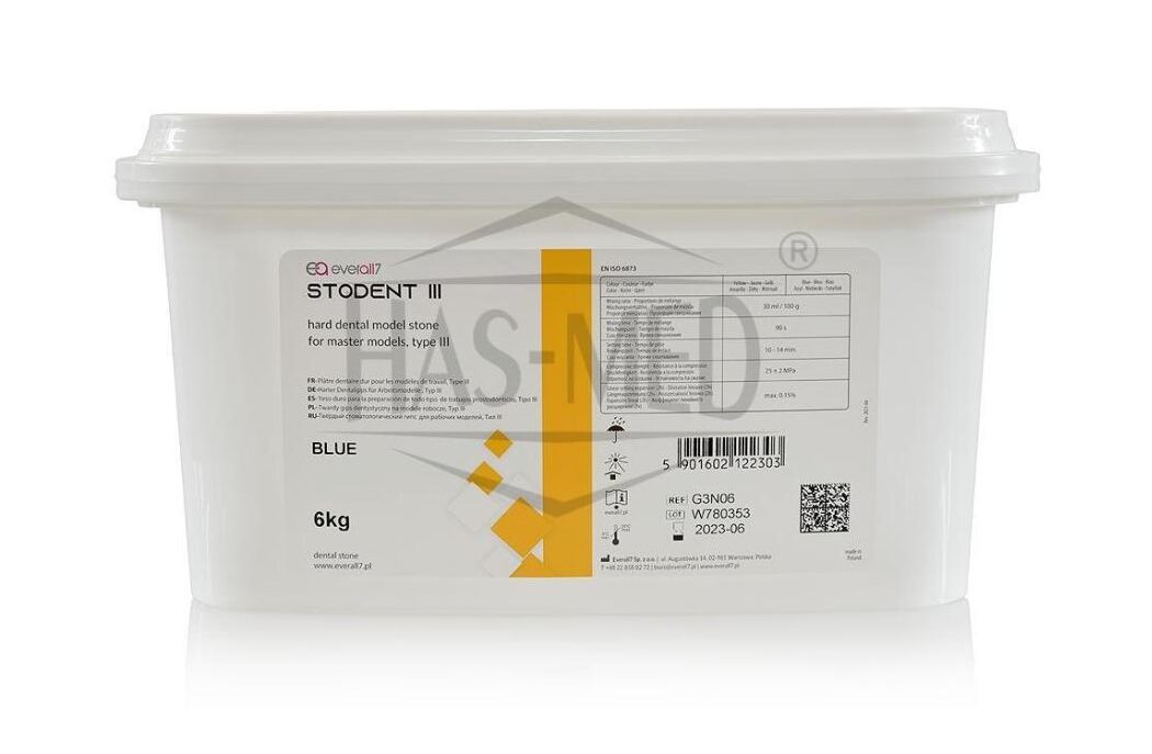 Gips STODENT III żółty / niebieski / jasnozielony (zapach mango)