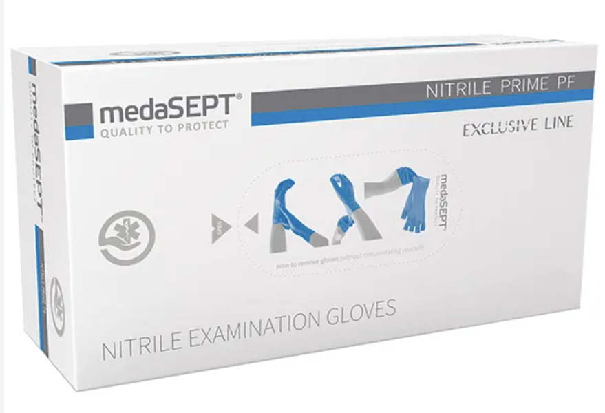 Rękawice nitrylowe MedaSEPT 100 sztuk