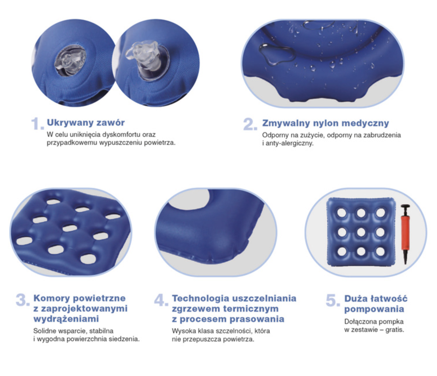 Poduszka przeciwodleżynowa PREVENT okrągła AR-090