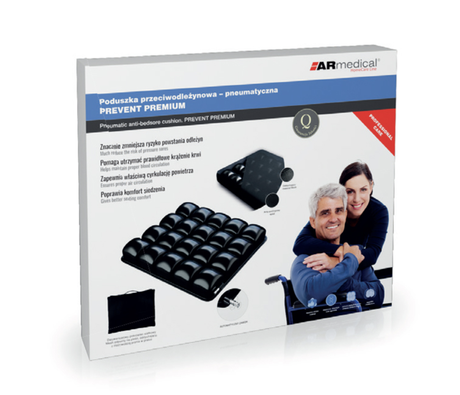 Poduszka przeciwodleżynowa pneumatyczna PREVENT PREMIUM AR-095
