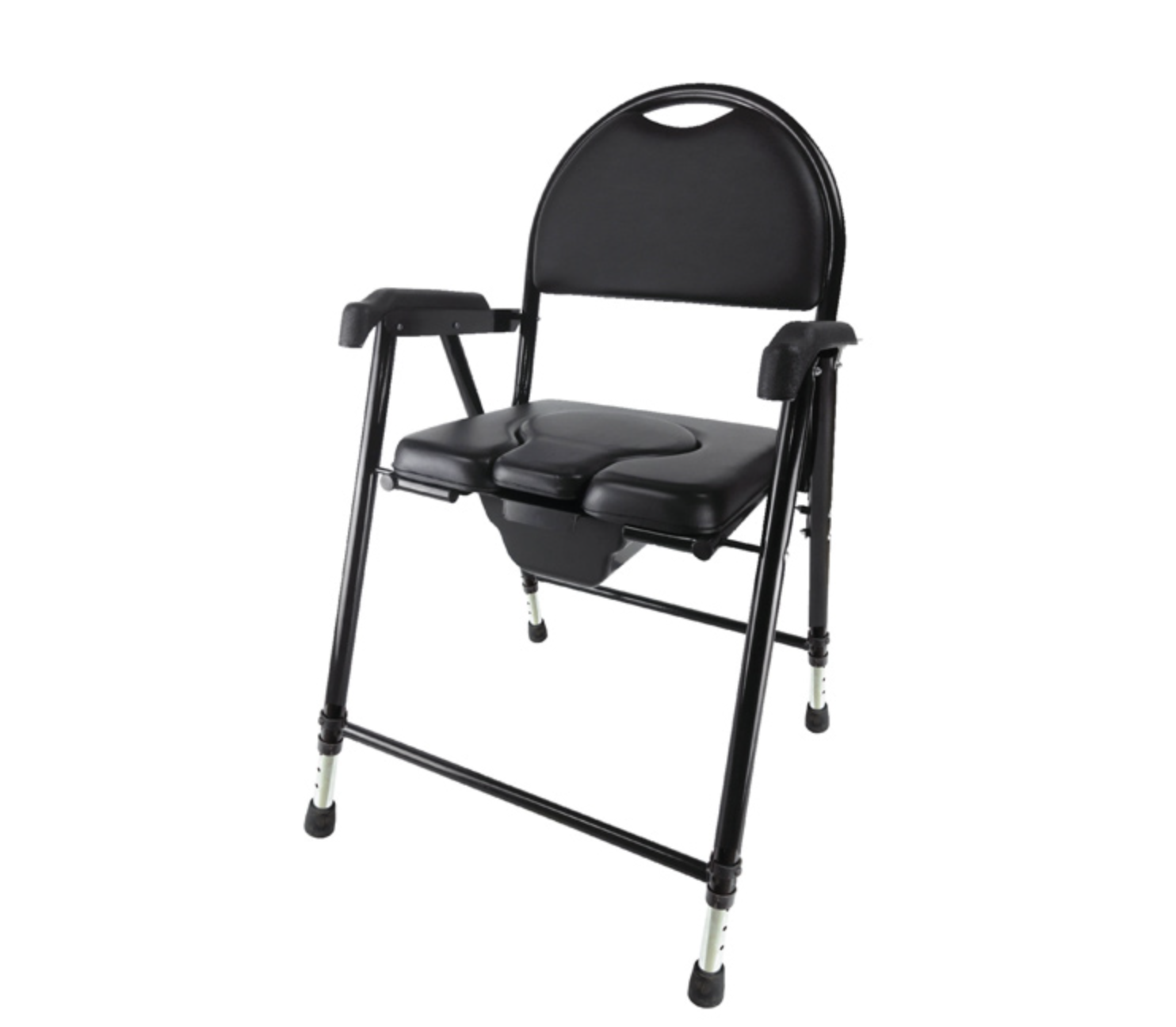 Krzesło toaletowe tapicerowane składane AR-102