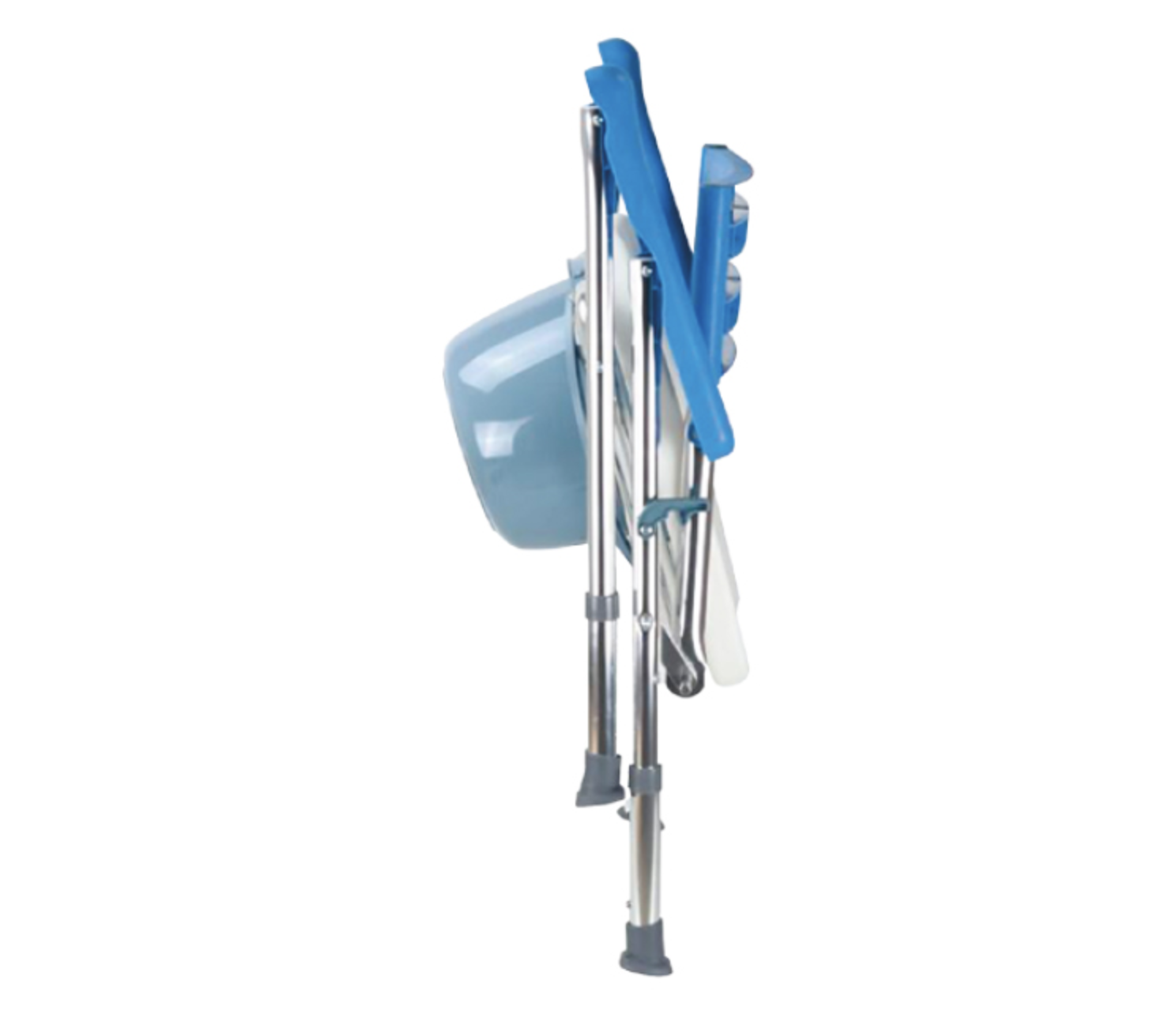 Krzesło toaletowo-prysznicowe, aluminiowe składane AR-104