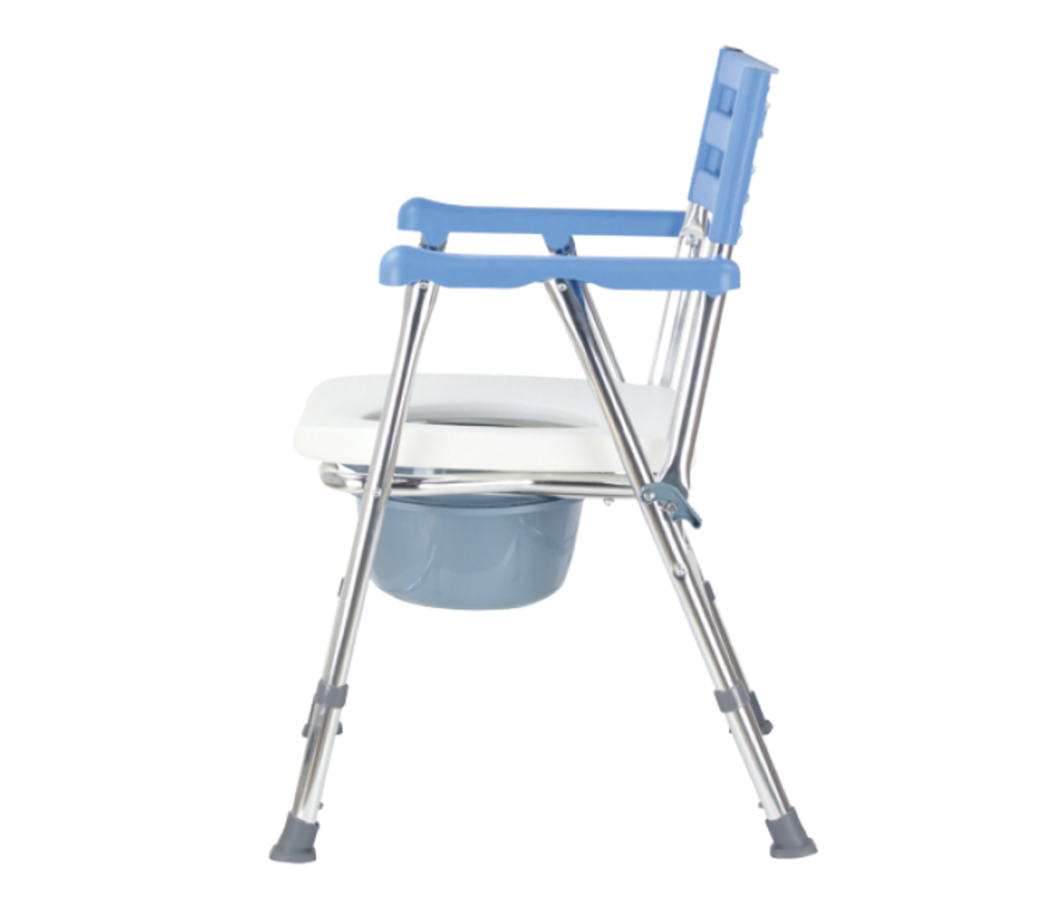 Krzesło toaletowo-prysznicowe, aluminiowe składane AR-104