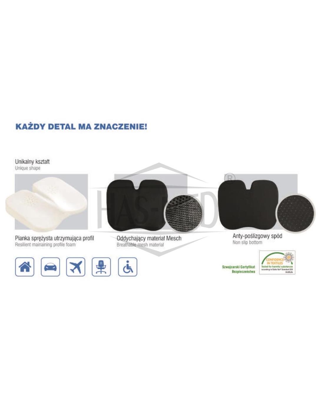 Poduszka ortopedyczna do siedzenia EXCLUSIVE SEAT