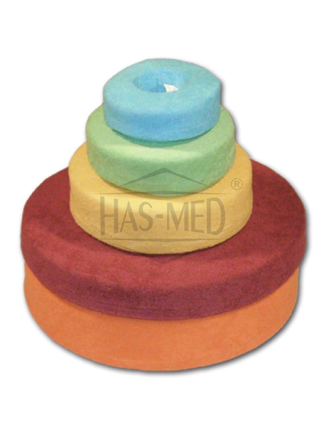 Krążek przeciwodleżynowy z otworem z pokrowcu frotte Halcamp