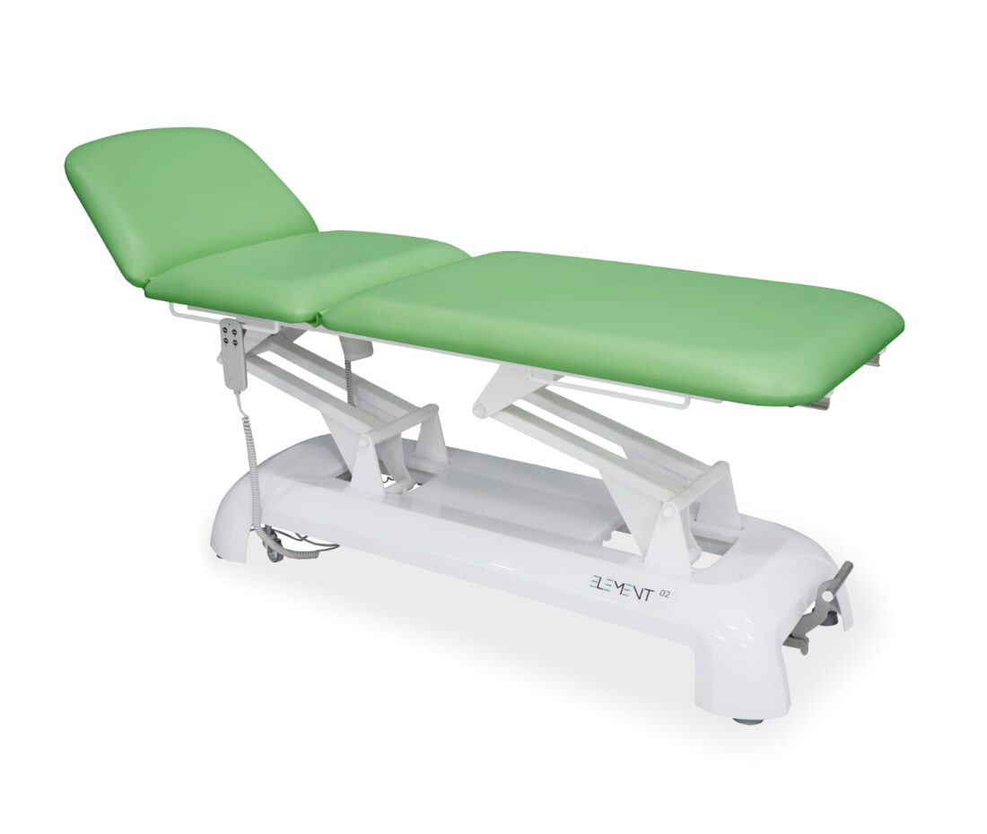 Stół rehabilitacyjny elektryczny 3-sekcyjny z regulacją sekcji lędźwiowej ELEMENT 02