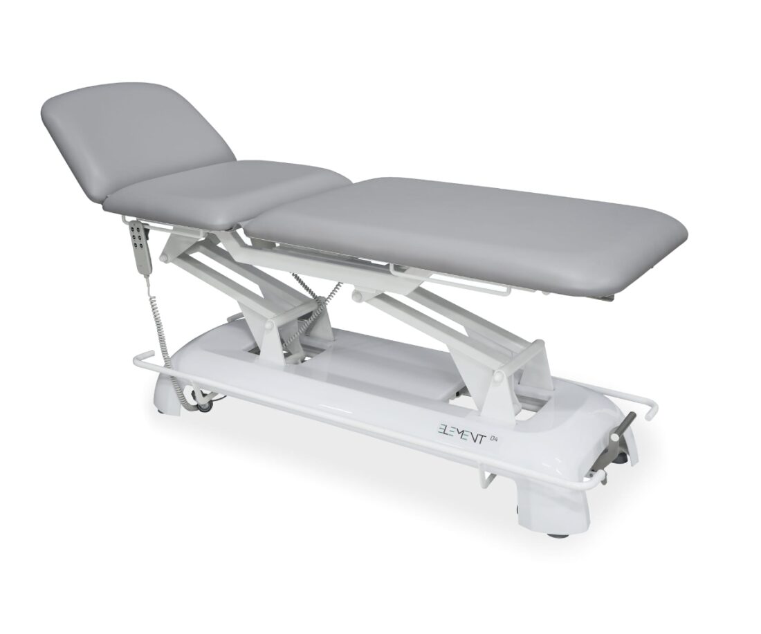Stół rehabilitacyjny elektryczny 3-sekcyjny z pełną regulacją wszystkich sekcji ELEMENT 04