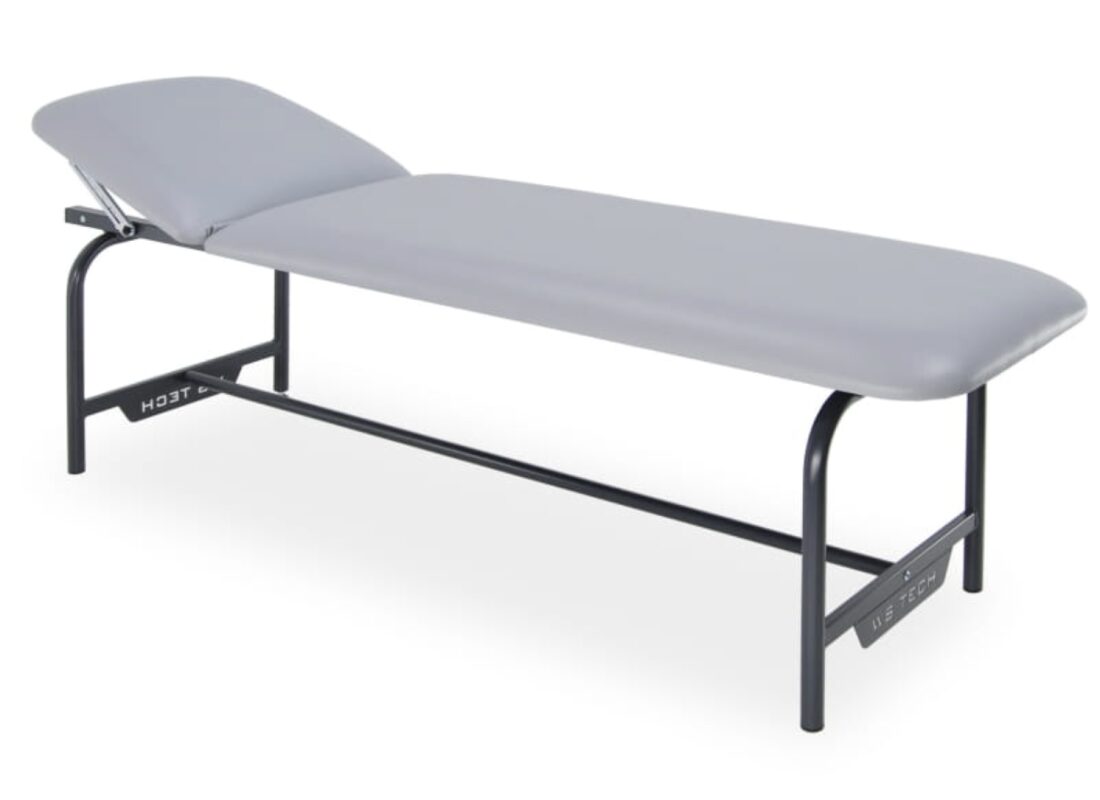 Kozetka metalowa 2-cz. stała wysokość, regulacja zagłówka LM-01