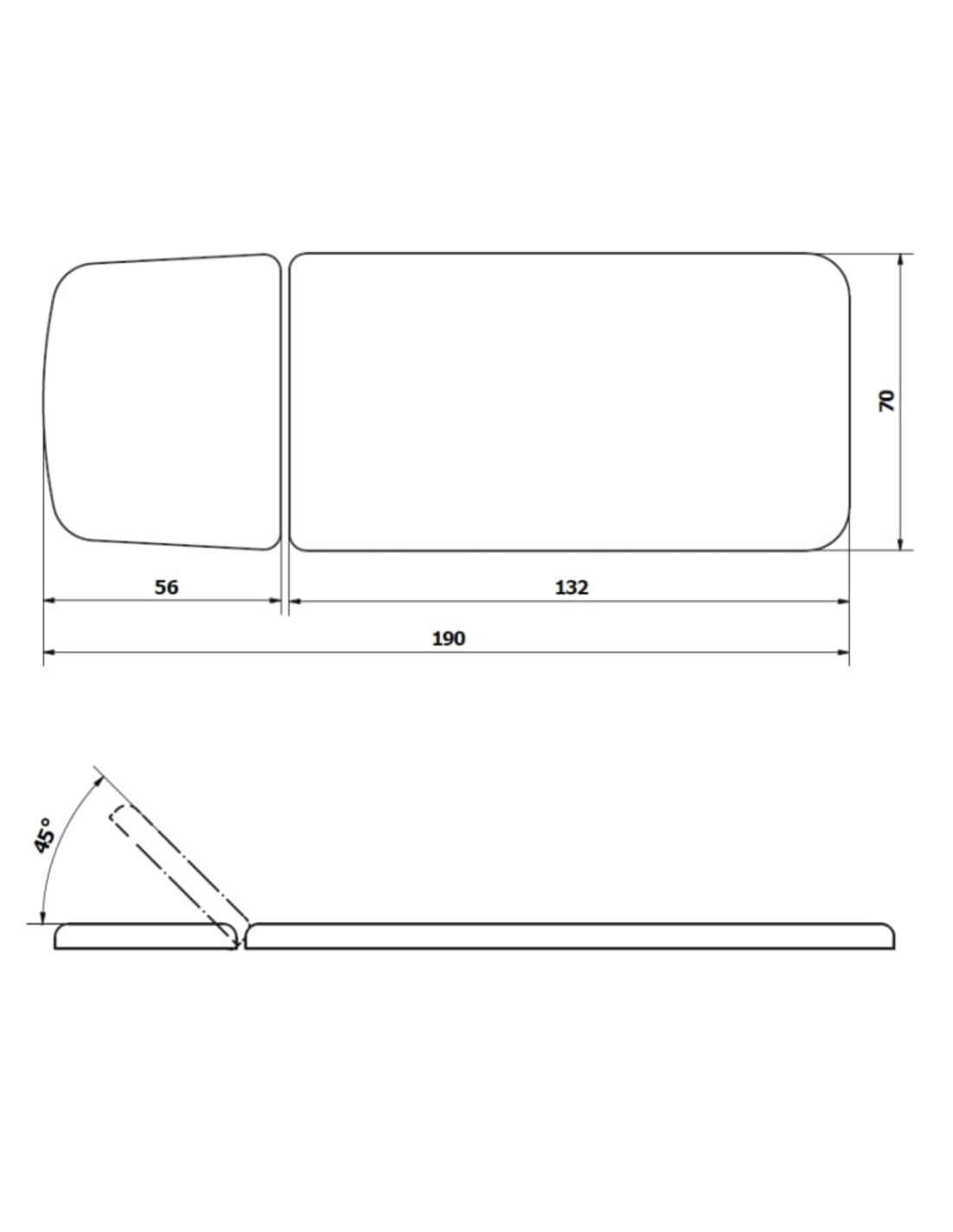 Kozetka metalowa 2-cz. stała wysokość, regulacja zagłówka LM-01